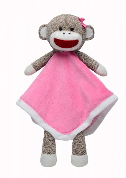 pink monkey blanket